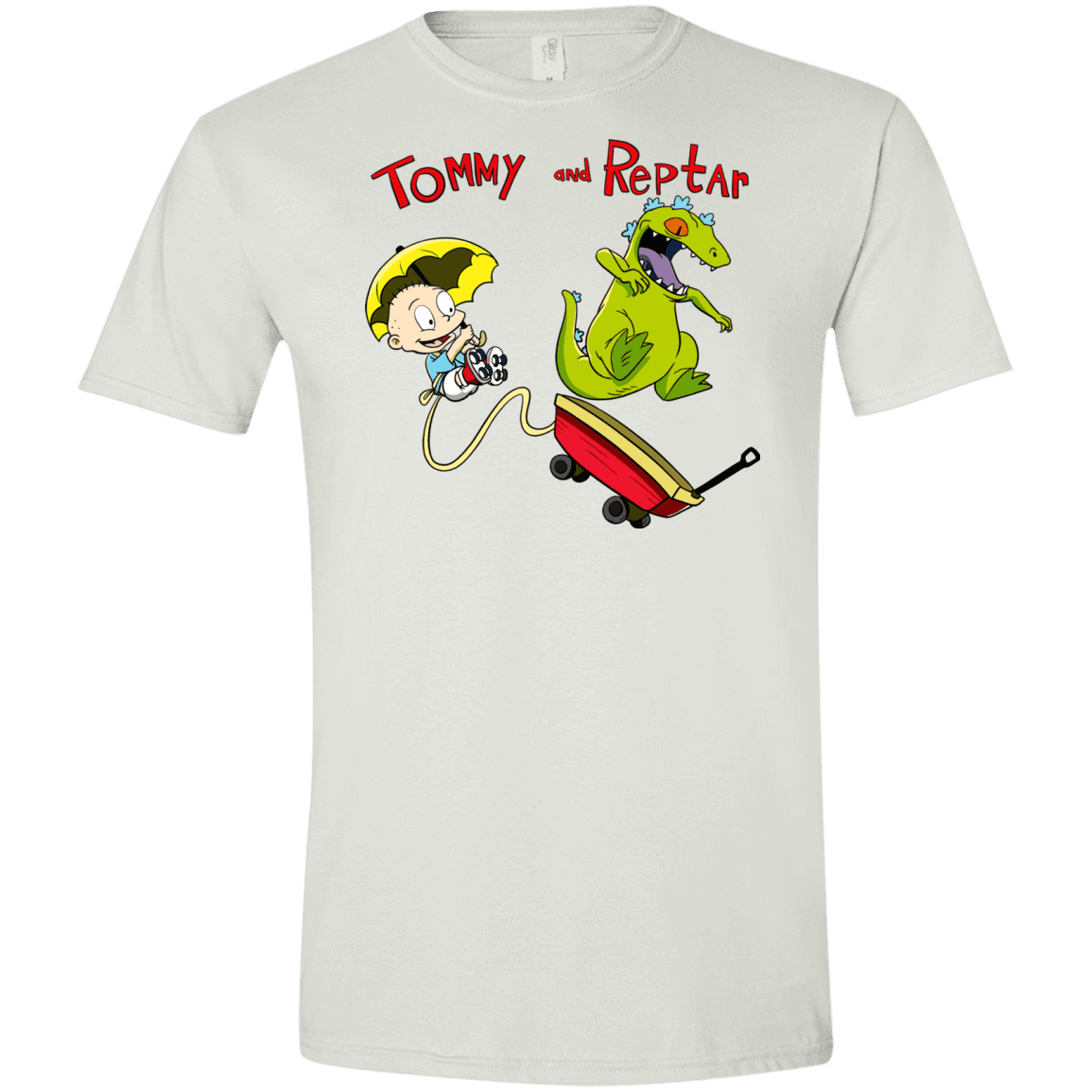 T-Shirts White / X-Small Tommy and Reptar Men's Semi-Fitted Softstyle