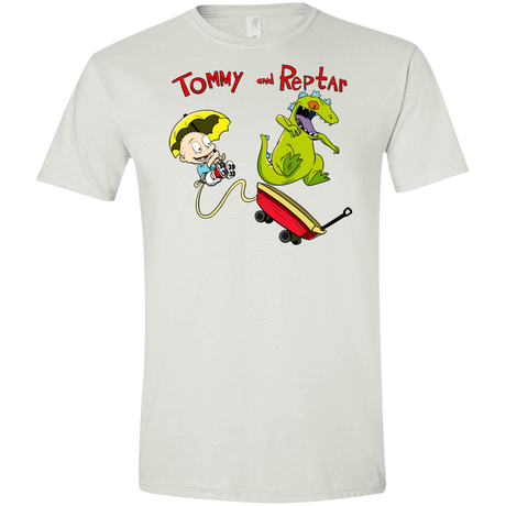T-Shirts White / X-Small Tommy and Reptar Men's Semi-Fitted Softstyle