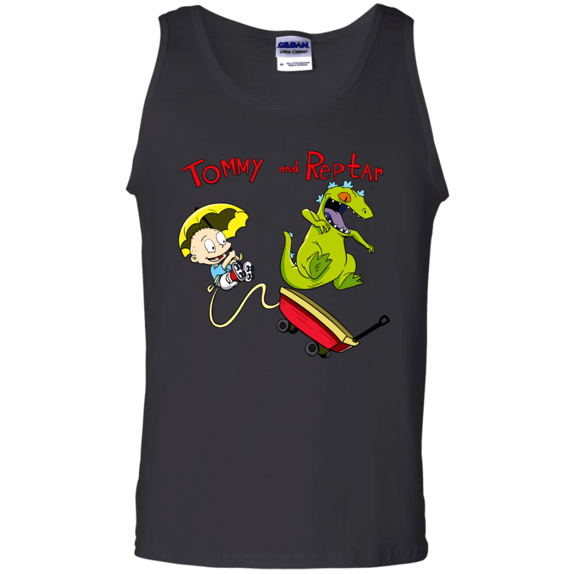 T-Shirts Black / S Tommy and Reptar Men's Tank Top