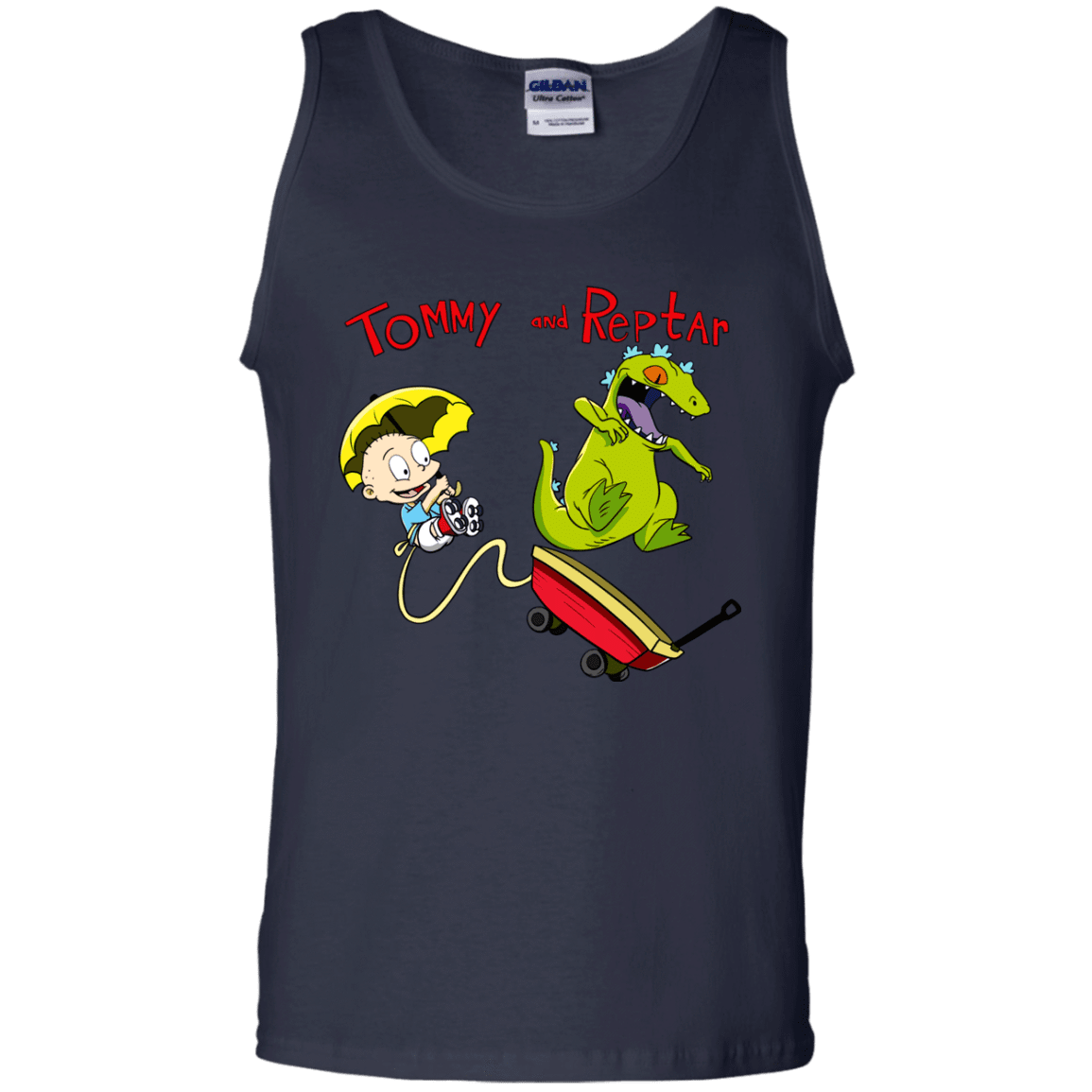 T-Shirts Navy / S Tommy and Reptar Men's Tank Top