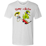 T-Shirts Heather White / S Tommy and Reptar Men's Triblend T-Shirt