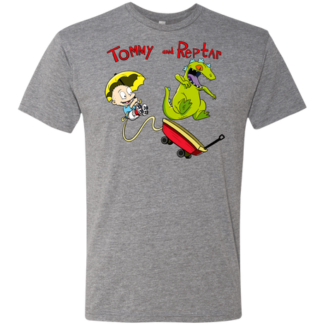 T-Shirts Premium Heather / S Tommy and Reptar Men's Triblend T-Shirt