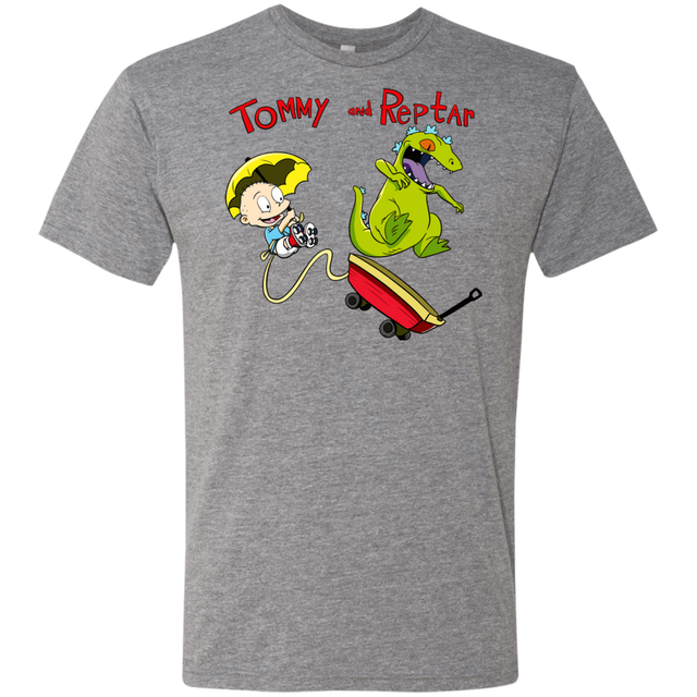 T-Shirts Premium Heather / S Tommy and Reptar Men's Triblend T-Shirt