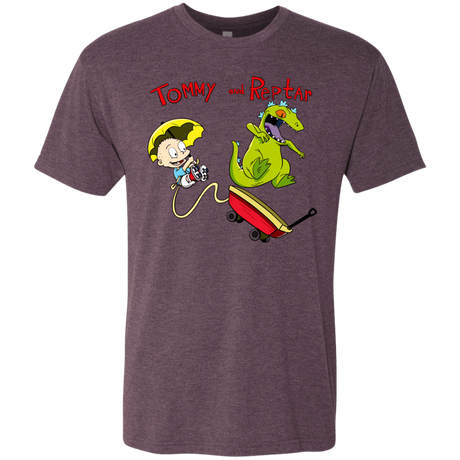 T-Shirts Vintage Purple / S Tommy and Reptar Men's Triblend T-Shirt
