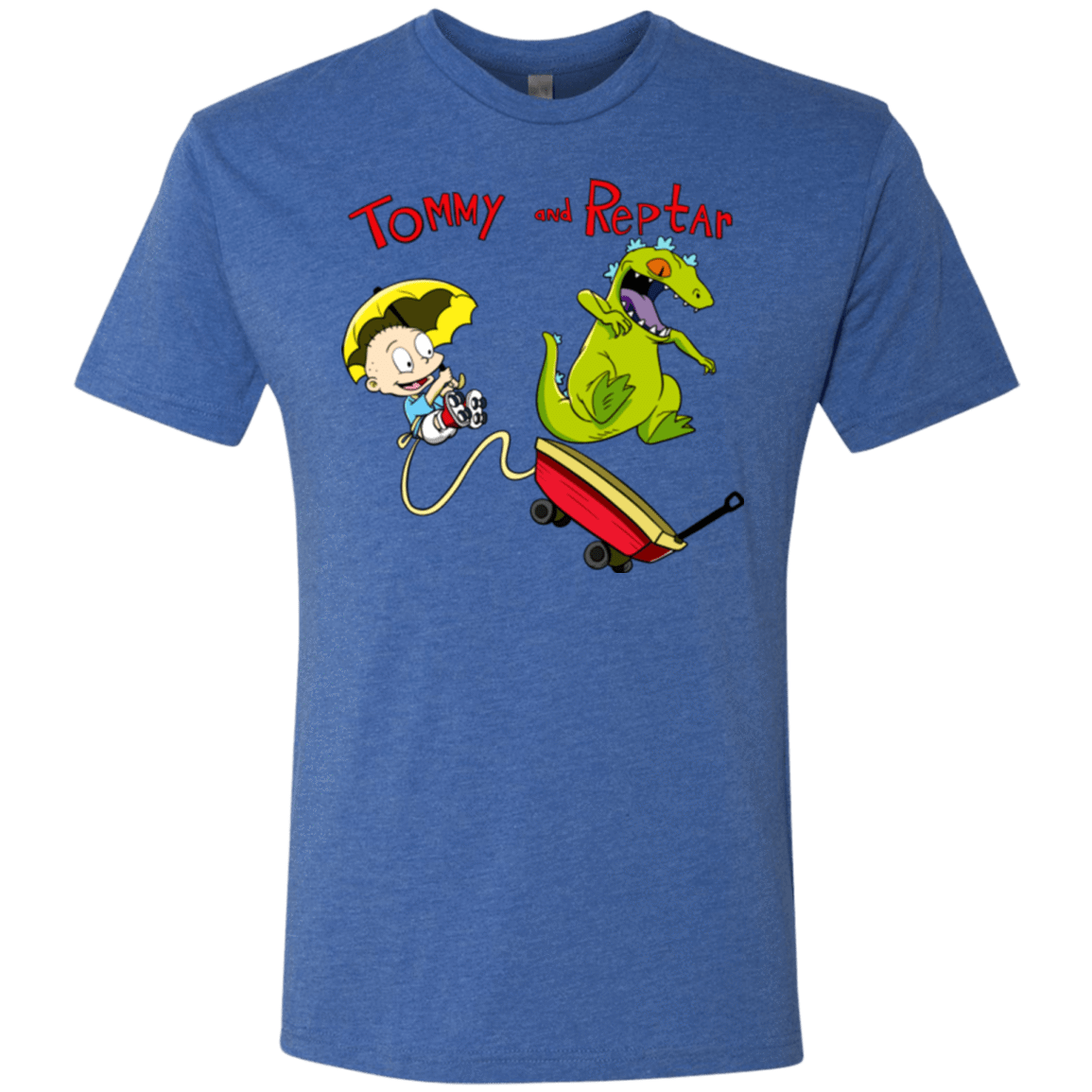 T-Shirts Vintage Royal / S Tommy and Reptar Men's Triblend T-Shirt