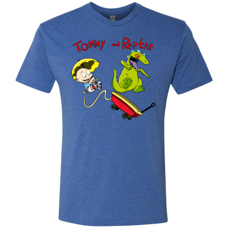 T-Shirts Vintage Royal / S Tommy and Reptar Men's Triblend T-Shirt