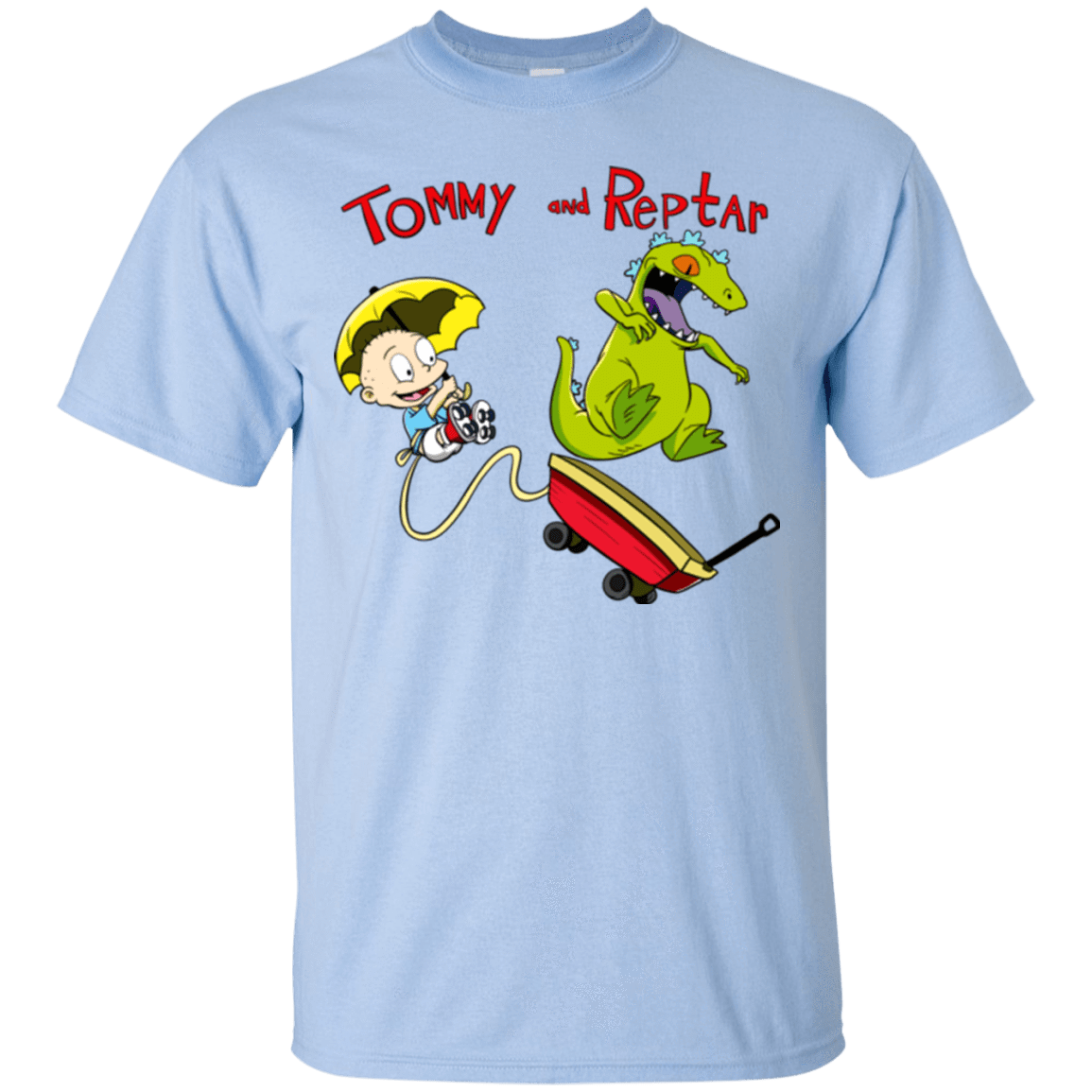 T-Shirts Light Blue / S Tommy and Reptar T-Shirt