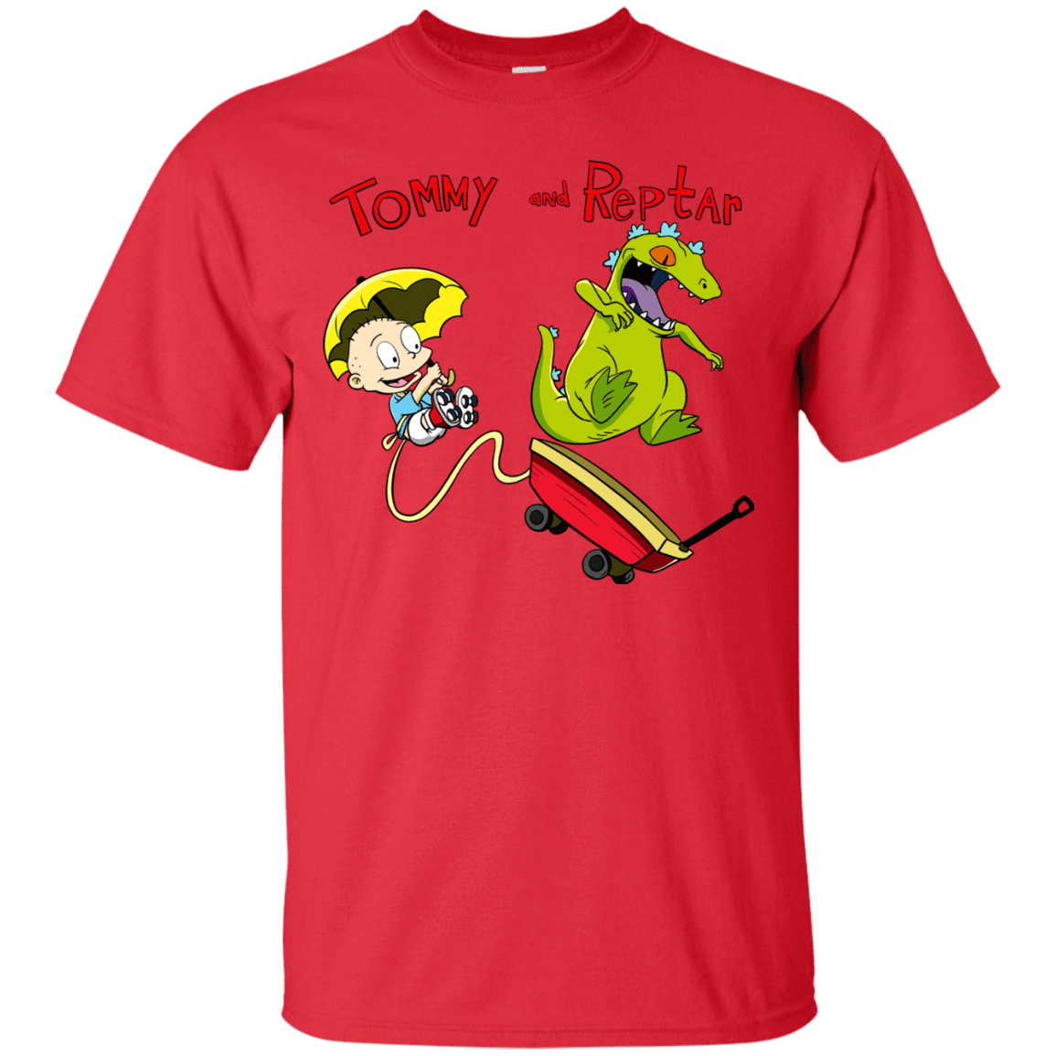 T-Shirts Red / S Tommy and Reptar T-Shirt