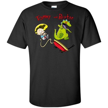 T-Shirts Black / XLT Tommy and Reptar Tall T-Shirt