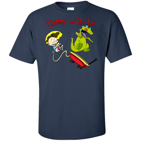 T-Shirts Navy / XLT Tommy and Reptar Tall T-Shirt