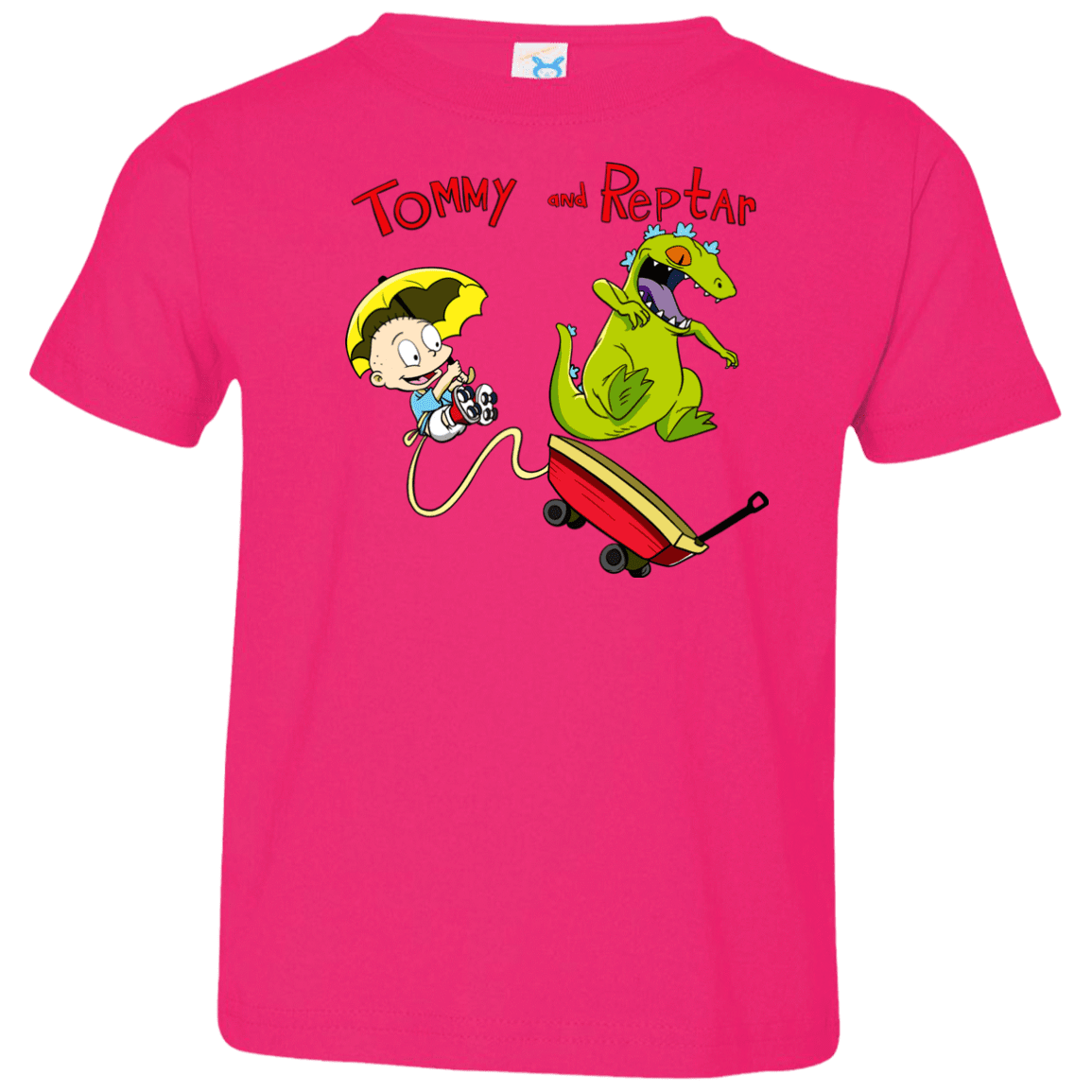 T-Shirts Hot Pink / 2T Tommy and Reptar Toddler Premium T-Shirt