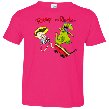 T-Shirts Hot Pink / 2T Tommy and Reptar Toddler Premium T-Shirt