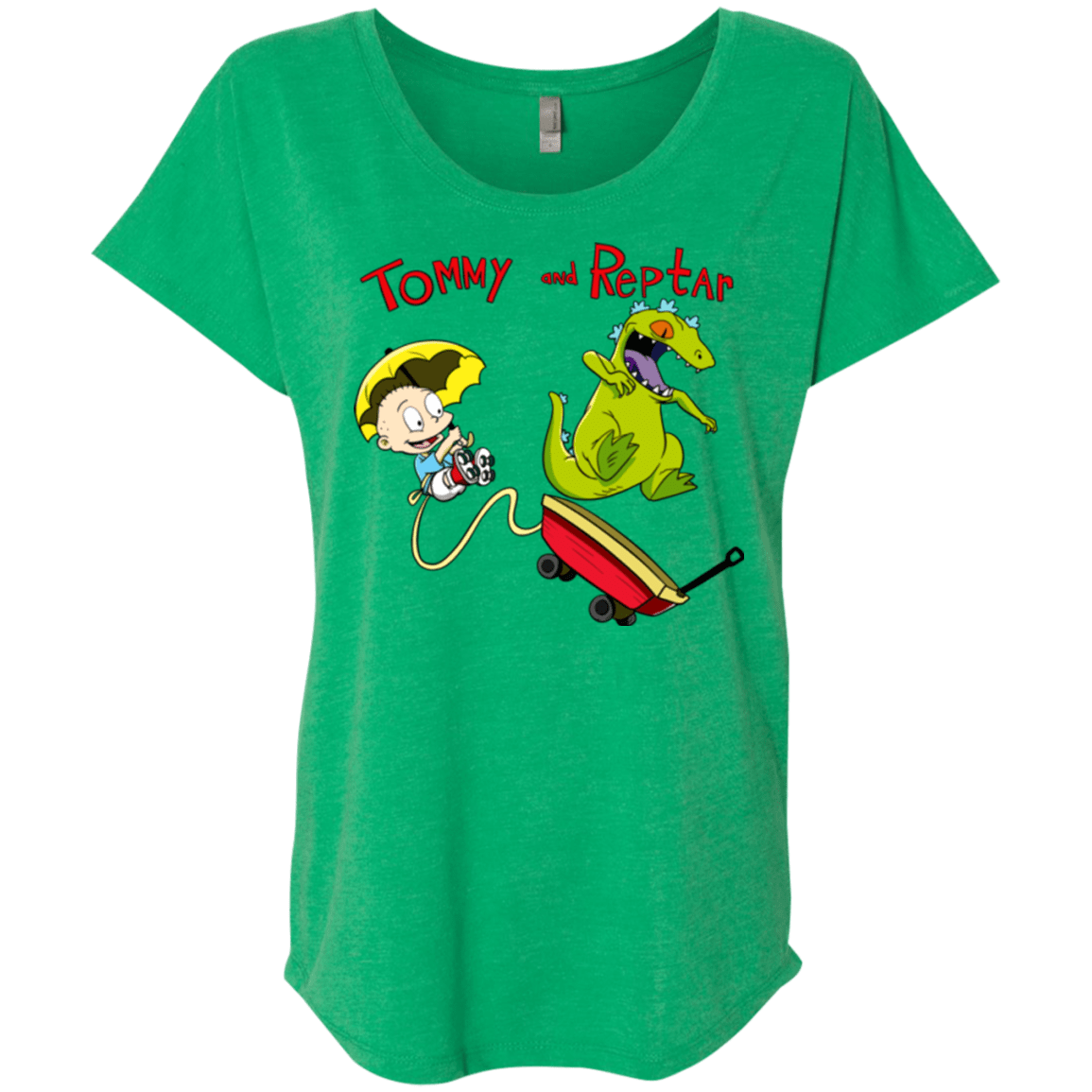 Tommy and Reptar Triblend Dolman Sleeve