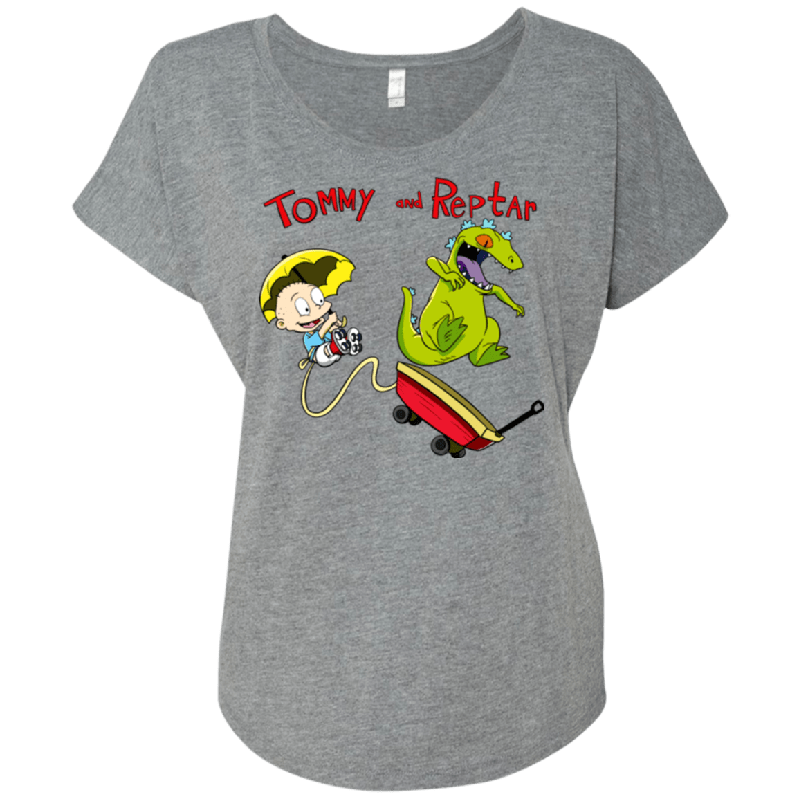 Tommy and Reptar Triblend Dolman Sleeve