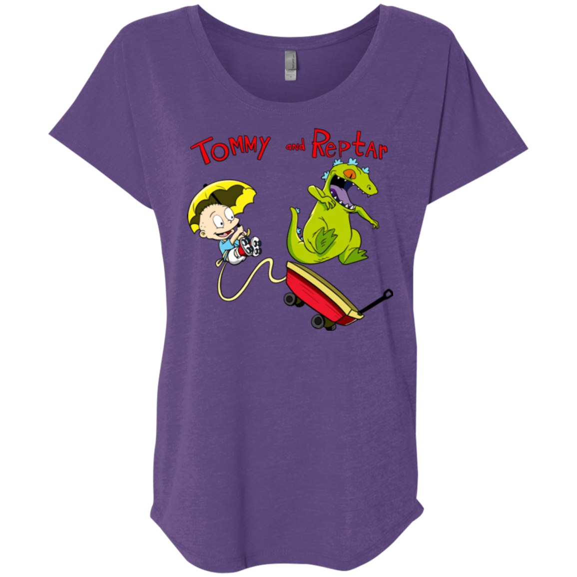 Tommy and Reptar Triblend Dolman Sleeve