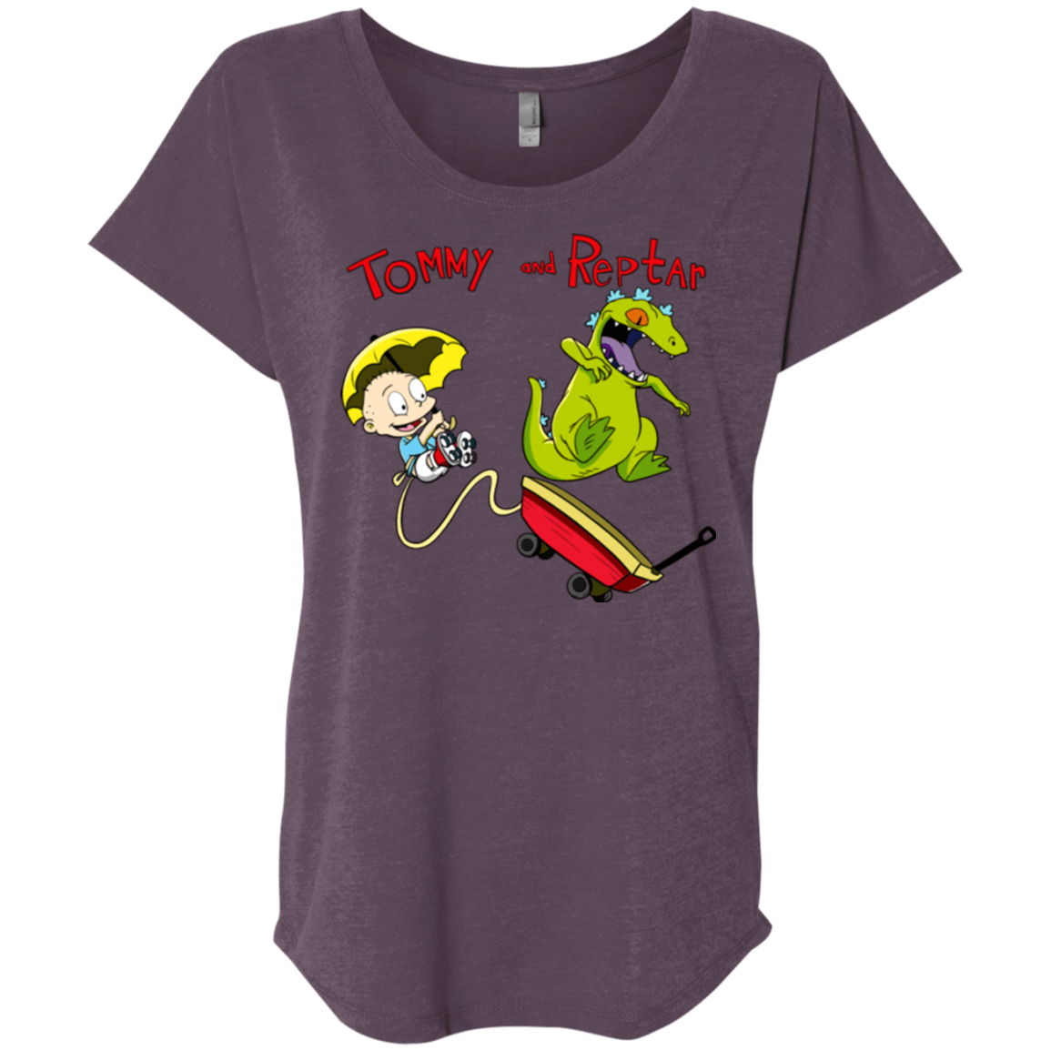 Tommy and Reptar Triblend Dolman Sleeve