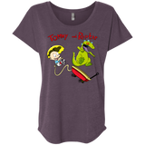 T-Shirts Vintage Purple / X-Small Tommy and Reptar Triblend Dolman Sleeve