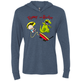 T-Shirts Indigo / X-Small Tommy and Reptar Triblend Long Sleeve Hoodie Tee