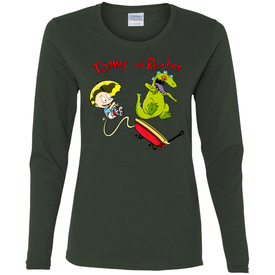 T-Shirts Forest / S Tommy and Reptar Women's Long Sleeve T-Shirt