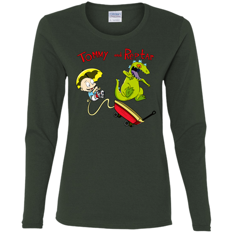 T-Shirts Forest / S Tommy and Reptar Women's Long Sleeve T-Shirt