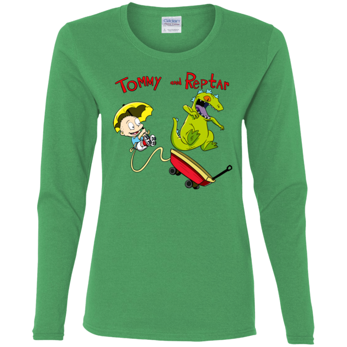 T-Shirts Irish Green / S Tommy and Reptar Women's Long Sleeve T-Shirt