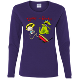 T-Shirts Purple / S Tommy and Reptar Women's Long Sleeve T-Shirt