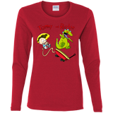 T-Shirts Red / S Tommy and Reptar Women's Long Sleeve T-Shirt