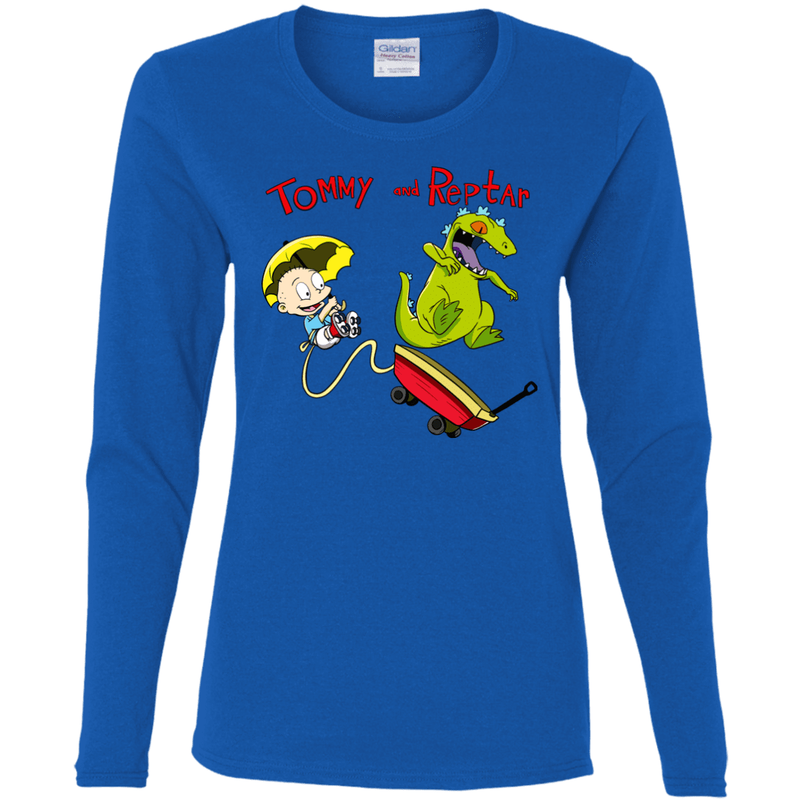 T-Shirts Royal / S Tommy and Reptar Women's Long Sleeve T-Shirt
