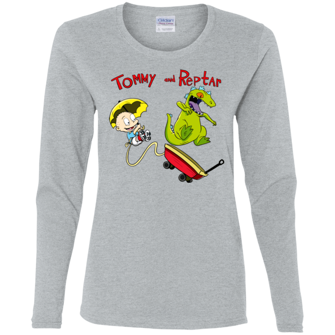 T-Shirts Sport Grey / S Tommy and Reptar Women's Long Sleeve T-Shirt