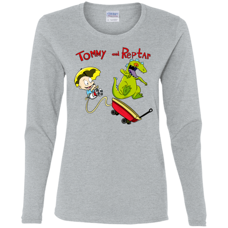 T-Shirts Sport Grey / S Tommy and Reptar Women's Long Sleeve T-Shirt