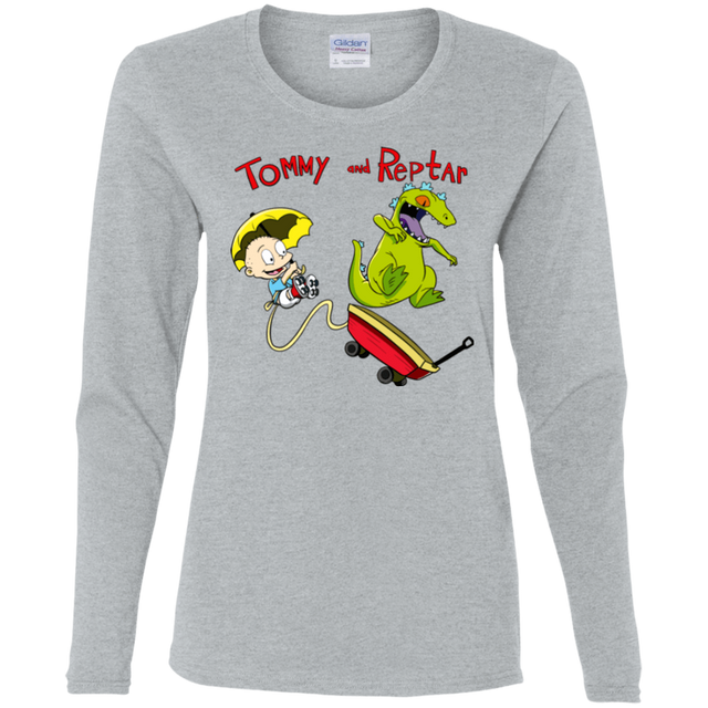 T-Shirts Sport Grey / S Tommy and Reptar Women's Long Sleeve T-Shirt