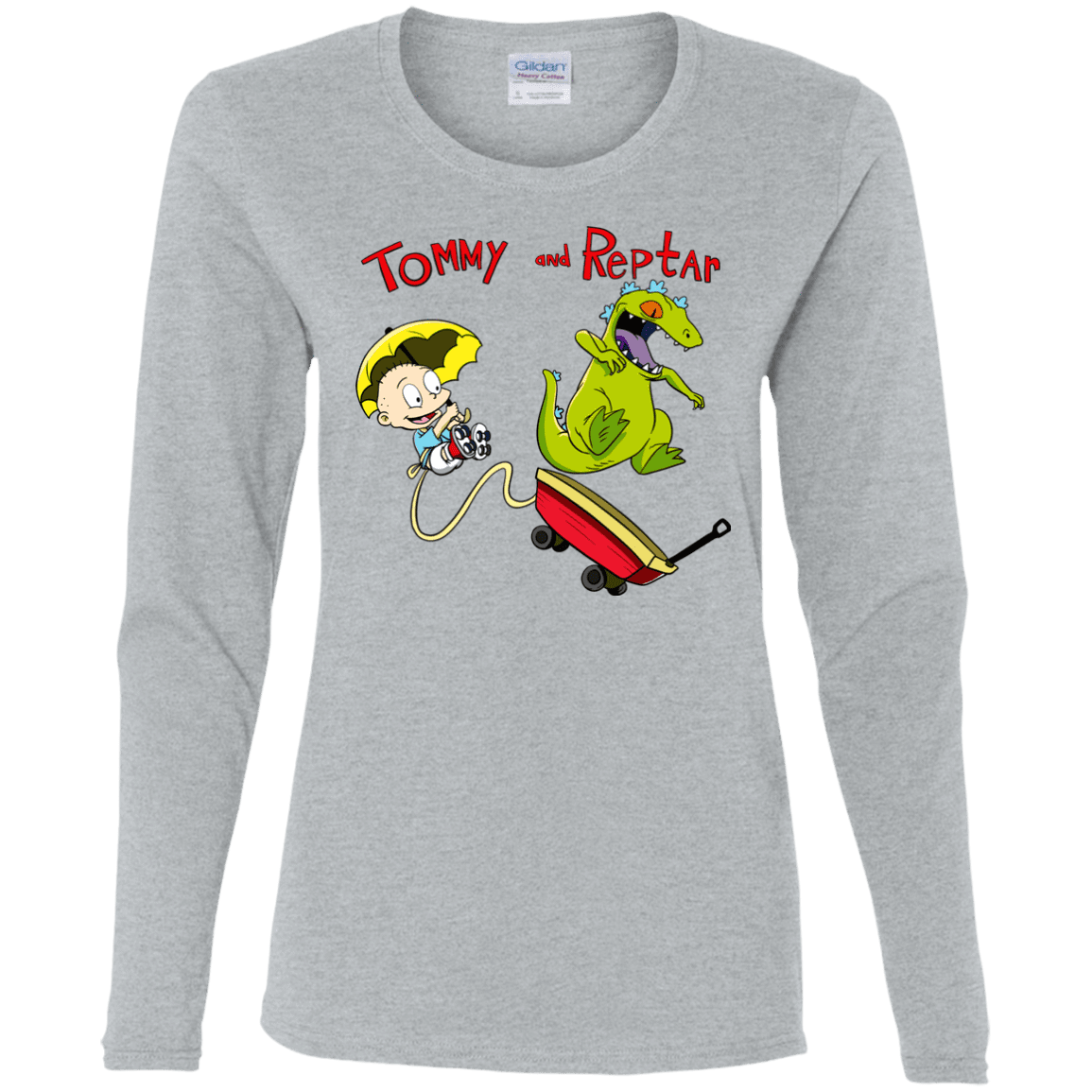 T-Shirts Sport Grey / S Tommy and Reptar Women's Long Sleeve T-Shirt