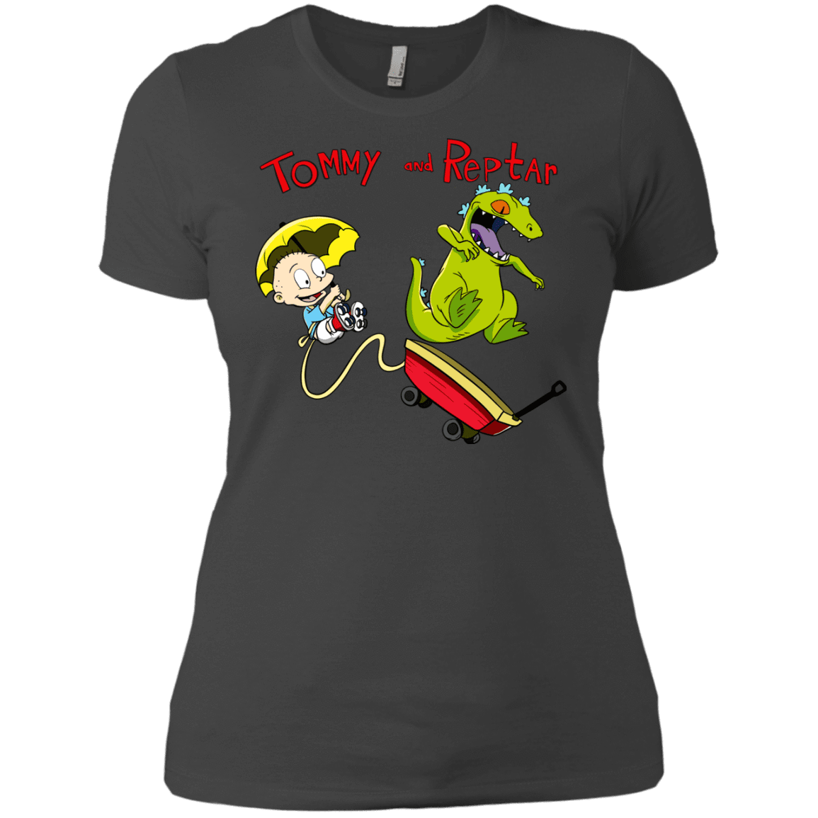 T-Shirts Heavy Metal / X-Small Tommy and Reptar Women's Premium T-Shirt