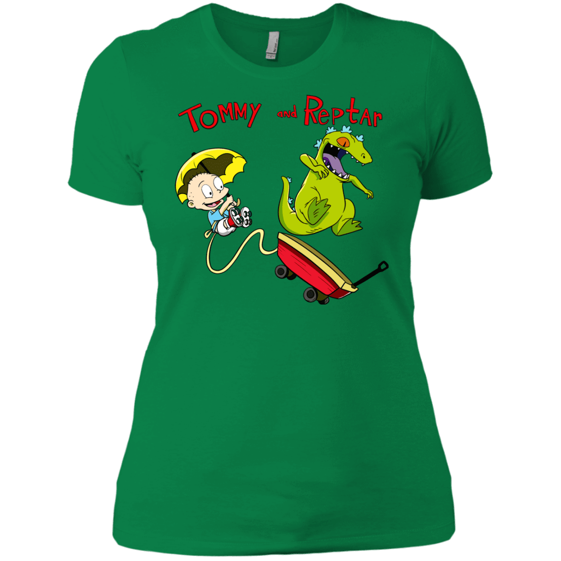 T-Shirts Kelly Green / X-Small Tommy and Reptar Women's Premium T-Shirt