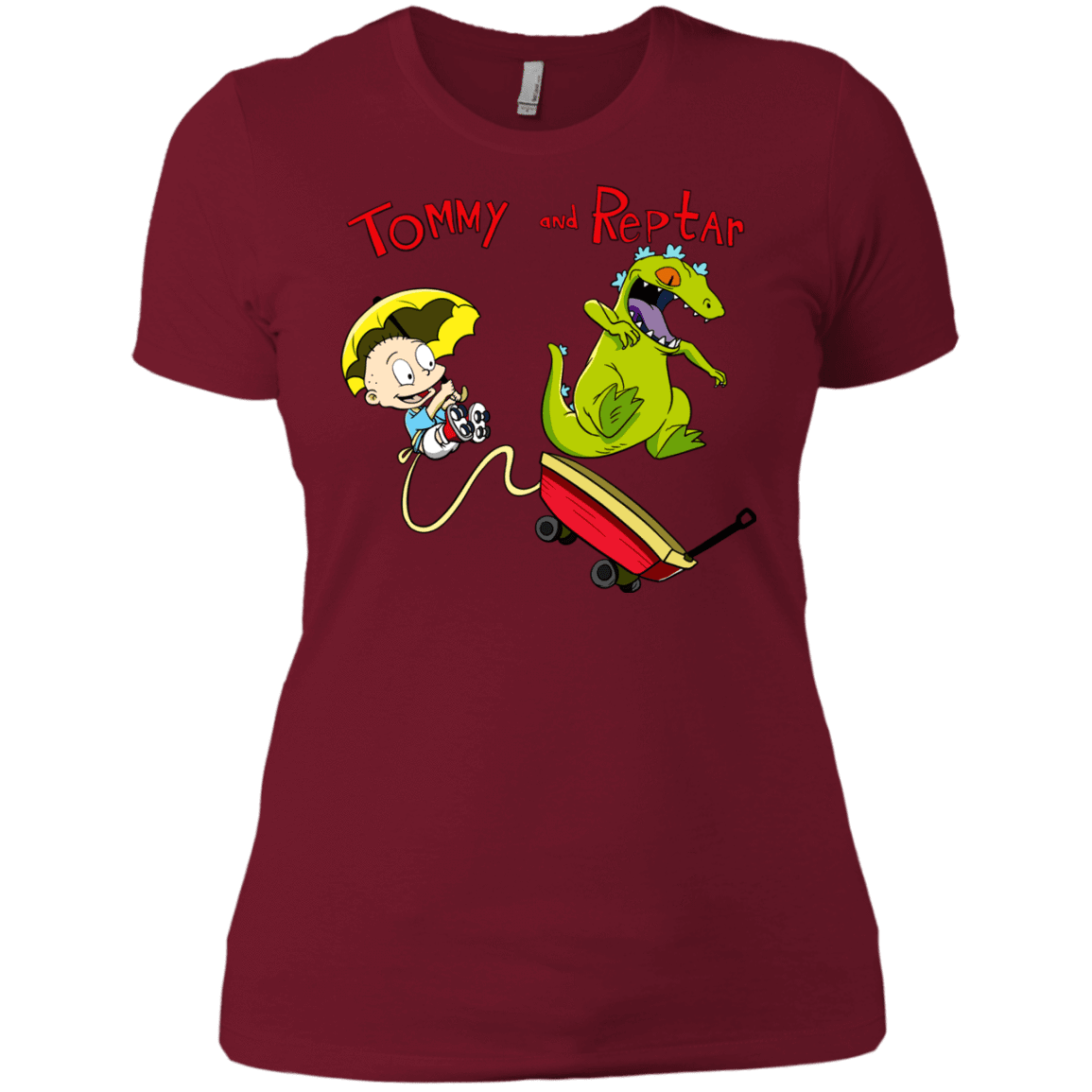 T-Shirts Scarlet / X-Small Tommy and Reptar Women's Premium T-Shirt