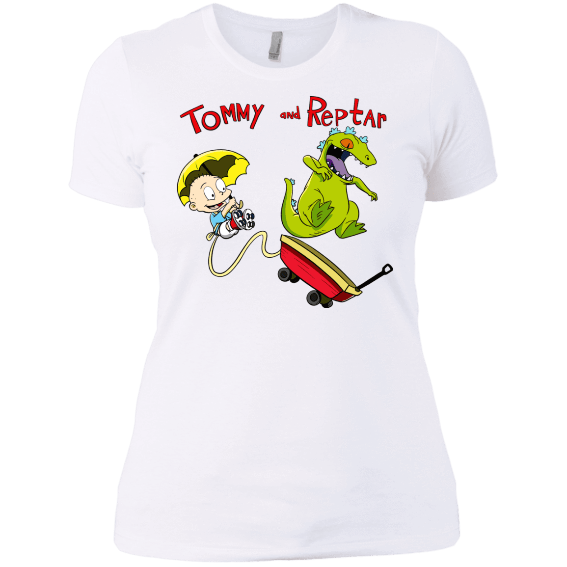 T-Shirts White / X-Small Tommy and Reptar Women's Premium T-Shirt
