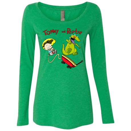 Tommy and Reptar Women's Triblend Long Sleeve Shirt