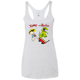 T-Shirts Heather White / X-Small Tommy and Reptar Women's Triblend Racerback Tank