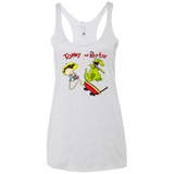 T-Shirts Heather White / X-Small Tommy and Reptar Women's Triblend Racerback Tank
