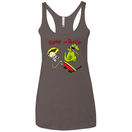 T-Shirts Macchiato / X-Small Tommy and Reptar Women's Triblend Racerback Tank