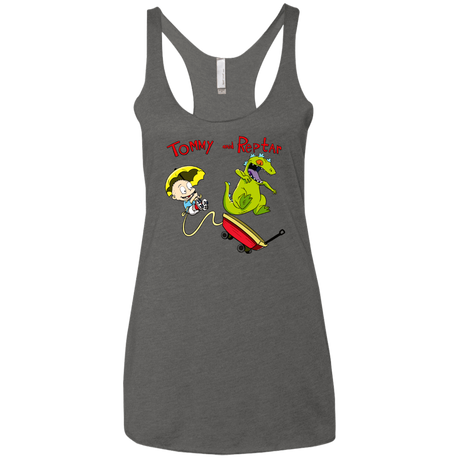 T-Shirts Premium Heather / X-Small Tommy and Reptar Women's Triblend Racerback Tank