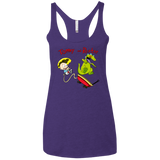 T-Shirts Purple Rush / X-Small Tommy and Reptar Women's Triblend Racerback Tank