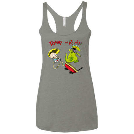 Tommy and Reptar Women's Triblend Racerback Tank