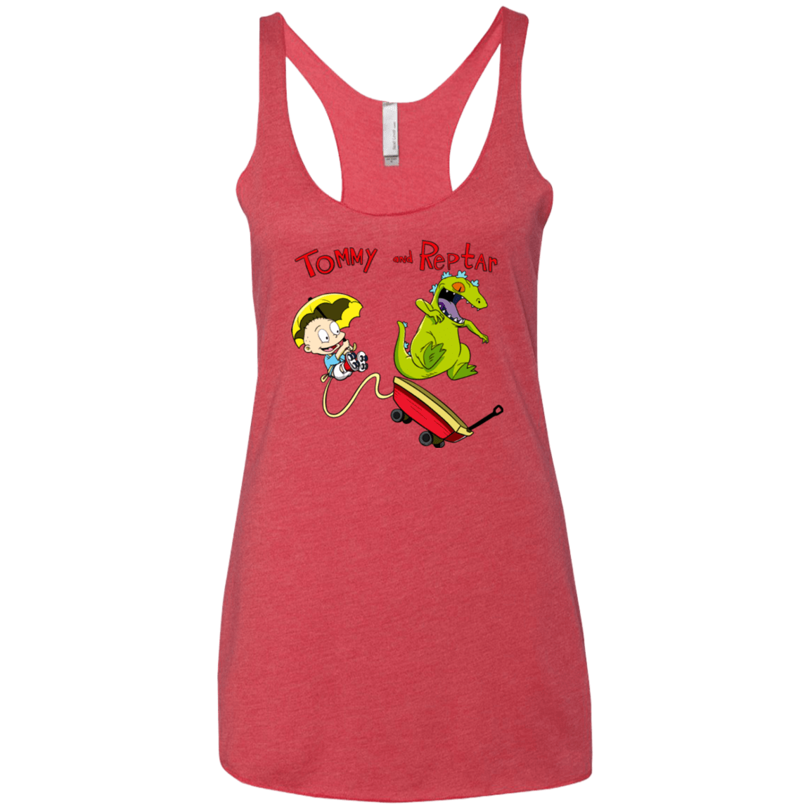 Tommy and Reptar Women's Triblend Racerback Tank