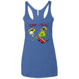 T-Shirts Vintage Royal / X-Small Tommy and Reptar Women's Triblend Racerback Tank