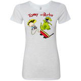 T-Shirts Heather White / S Tommy and Reptar Women's Triblend T-Shirt