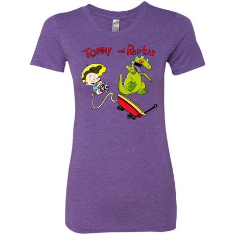 T-Shirts Purple Rush / S Tommy and Reptar Women's Triblend T-Shirt