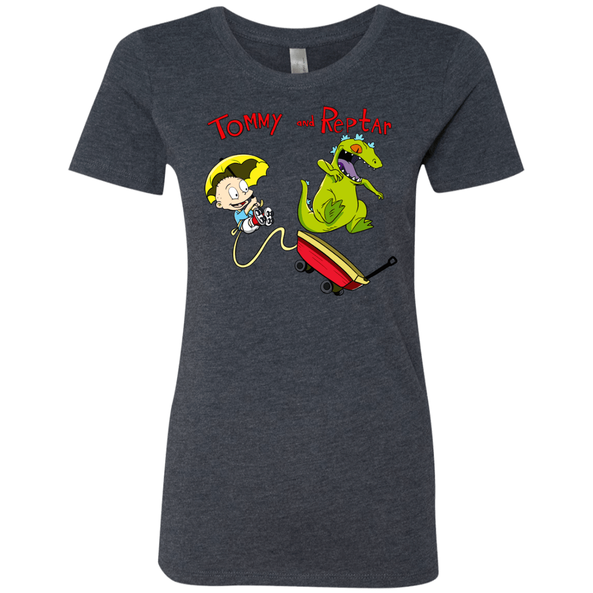T-Shirts Vintage Navy / S Tommy and Reptar Women's Triblend T-Shirt