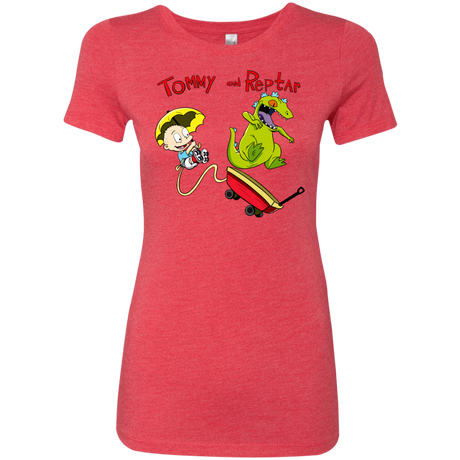 T-Shirts Vintage Red / S Tommy and Reptar Women's Triblend T-Shirt