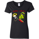 T-Shirts Black / S Tommy and Reptar Women's V-Neck T-Shirt